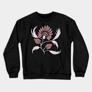 Flowers print, poster. Folk floral art. Canvas. Crewneck Sweatshirt